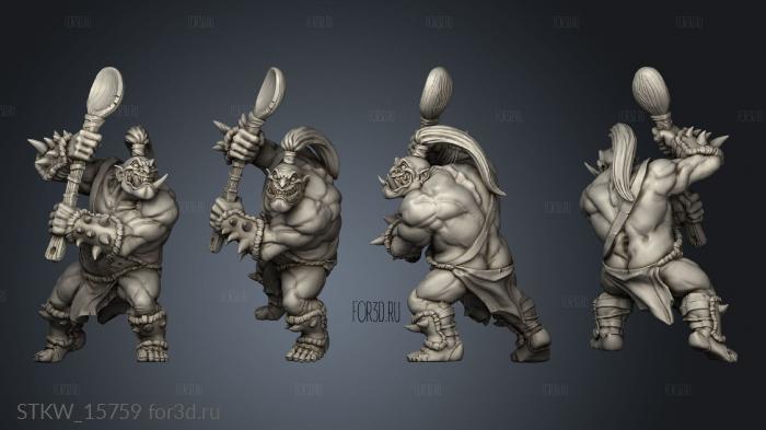 Ogres Battle Burtz Dwarfstew stl model for CNC