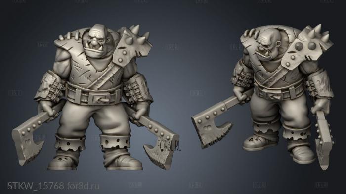 Ogres Weapons stl model for CNC