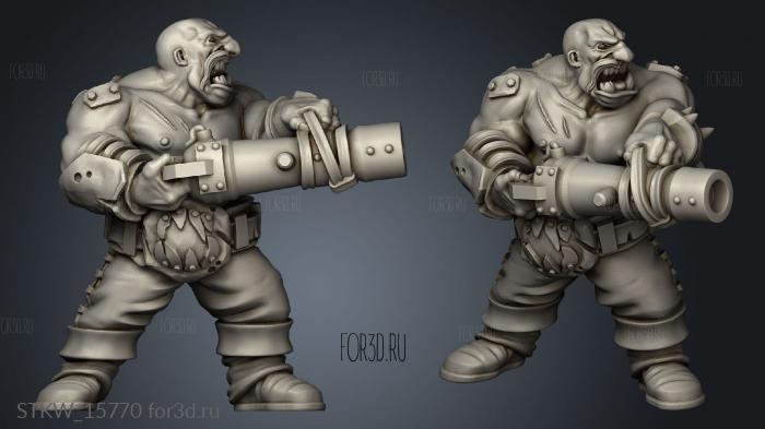 ogres with cannons ogre leadbelcher stl model for CNC