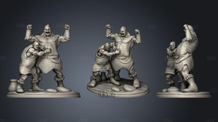 Ogre Friends stl model for CNC