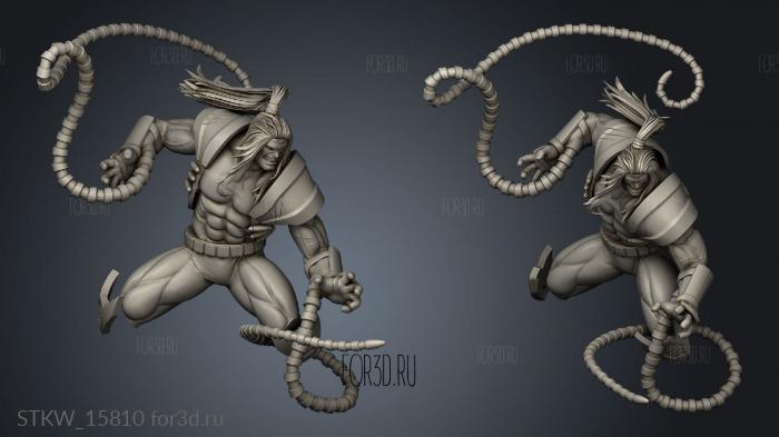 Omega Red Vs Wolverine Arquivos Protector 3d stl модель для ЧПУ