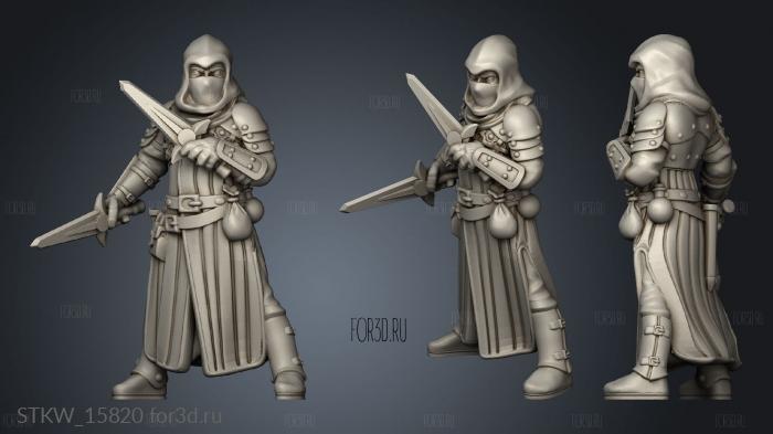 Adventurer Rogue stl model for CNC