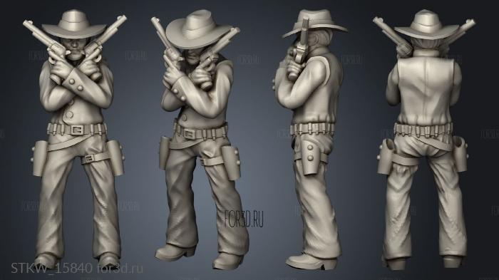 Cool Cowboy stl model for CNC
