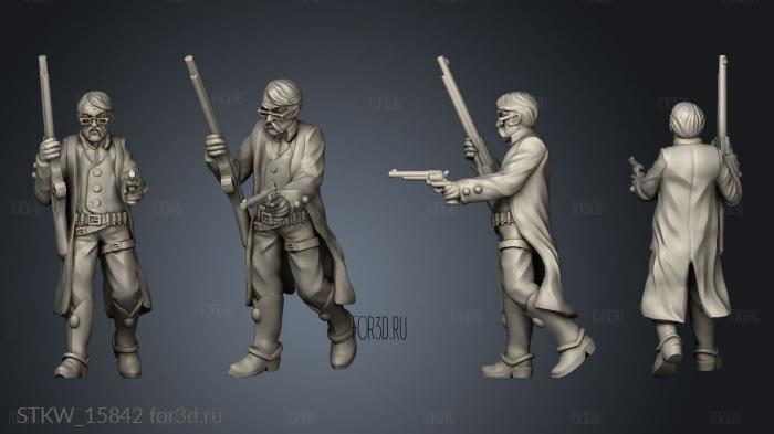 Cowboy Innkeeper stl model for CNC