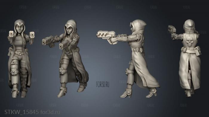 Cyber Assassin Shoot stl model for CNC