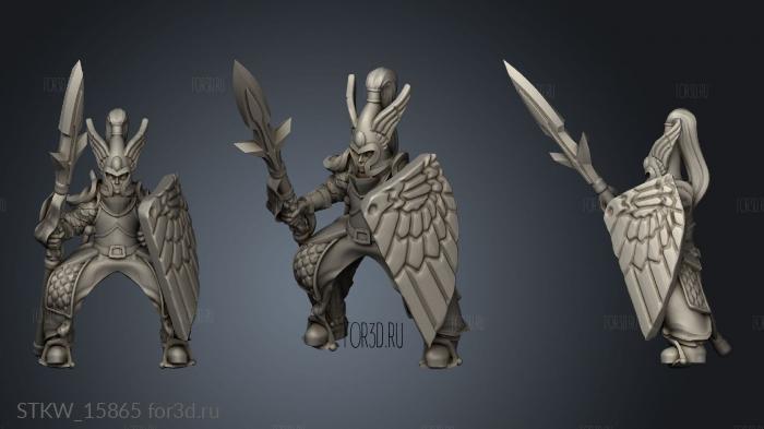 Elf Lord stl model for CNC