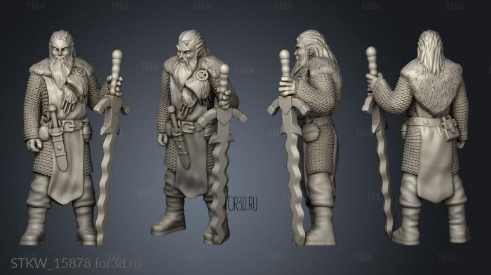 Feidler Warrior stl model for CNC