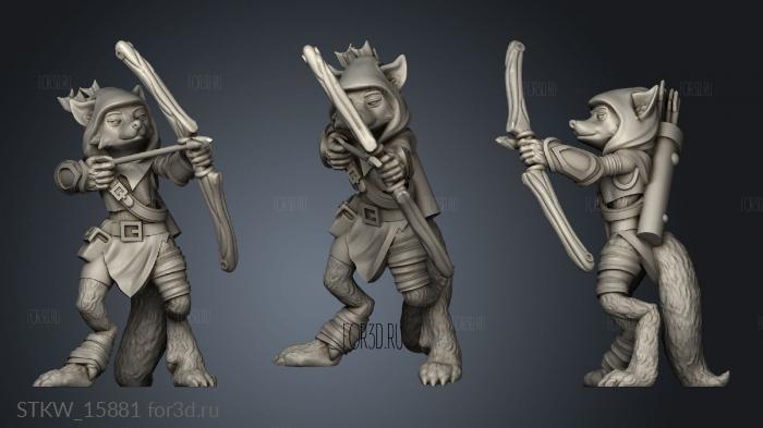 Fox Archer stl model for CNC