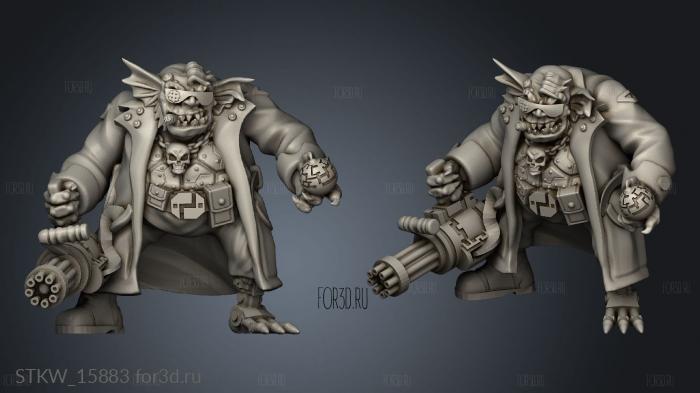 Cyberpunk Troll stl model for CNC