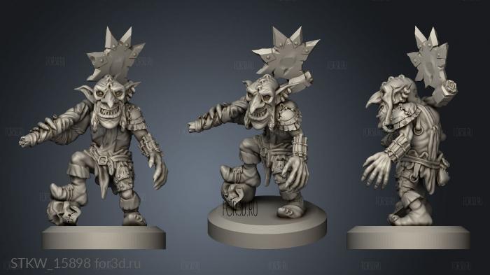 Goblin ughterer gob stl model for CNC