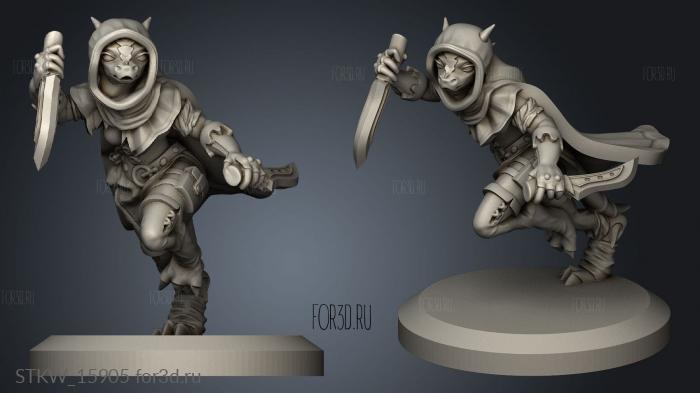 Kobold Male Dragonborn Rogue dragonborn 3d stl модель для ЧПУ