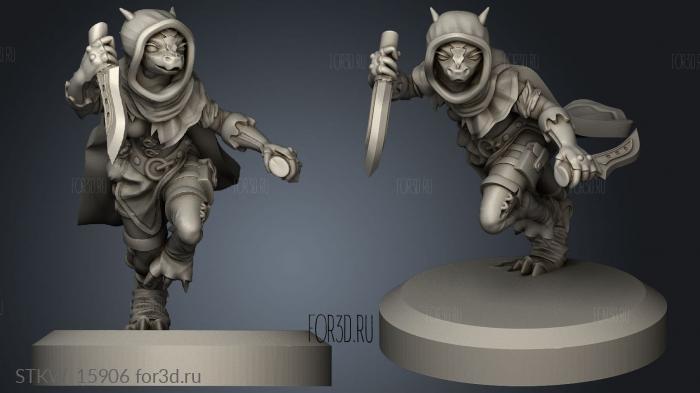 Kobold Male Dragonborn Rogue kob 3d stl модель для ЧПУ