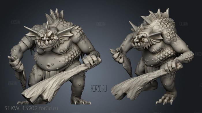 River Troll stl model for CNC