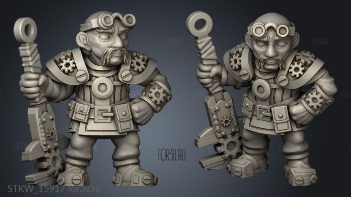Gnome Tinker stl model for CNC