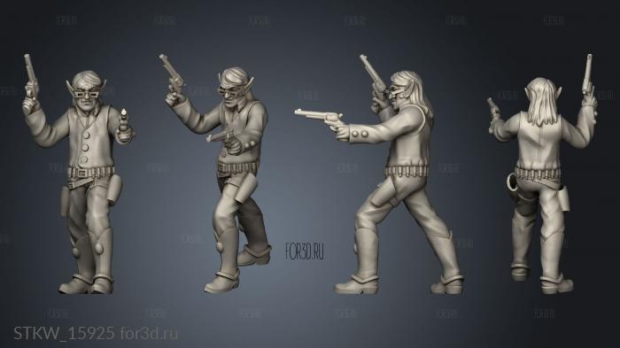 Gunslinger Elf stl model for CNC