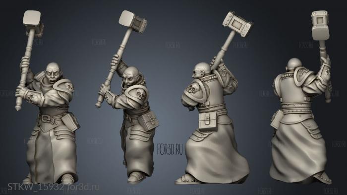 Hammer Knight stl model for CNC