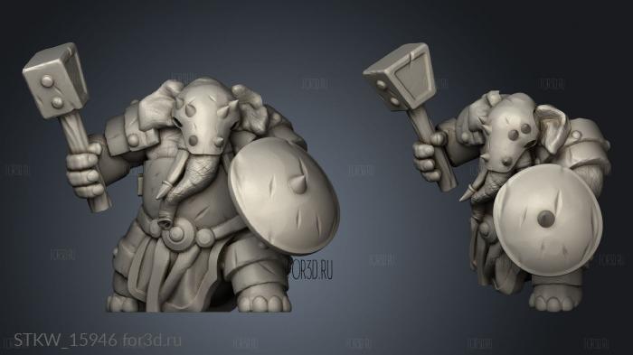 Loxodon 3d stl модель для ЧПУ