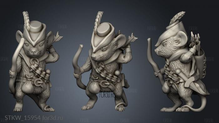 Mouse Archer 3d stl модель для ЧПУ