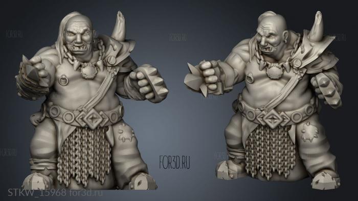 Ogre Puncher stl model for CNC