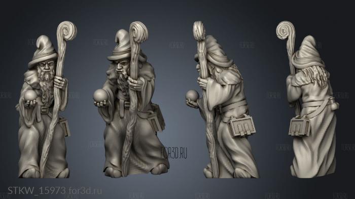 Old Wizard 3d stl модель для ЧПУ