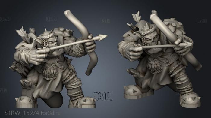 Orc Archer 3d stl модель для ЧПУ