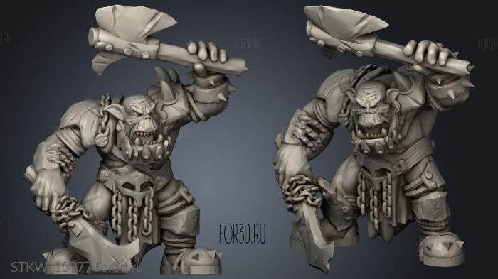 Orc Warcryer 3d stl модель для ЧПУ