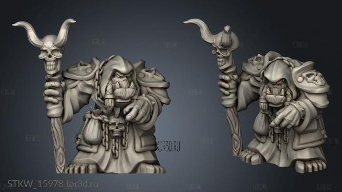 Orc Warlock 3d stl модель для ЧПУ