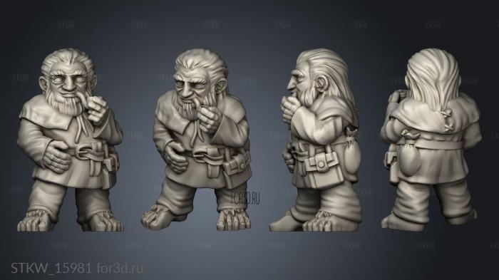 Peasant Halfling 3d stl модель для ЧПУ