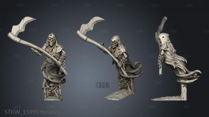 Scythe Ghost stl model for CNC