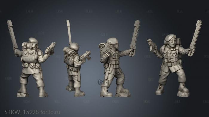 Soldier Commander 3d stl модель для ЧПУ