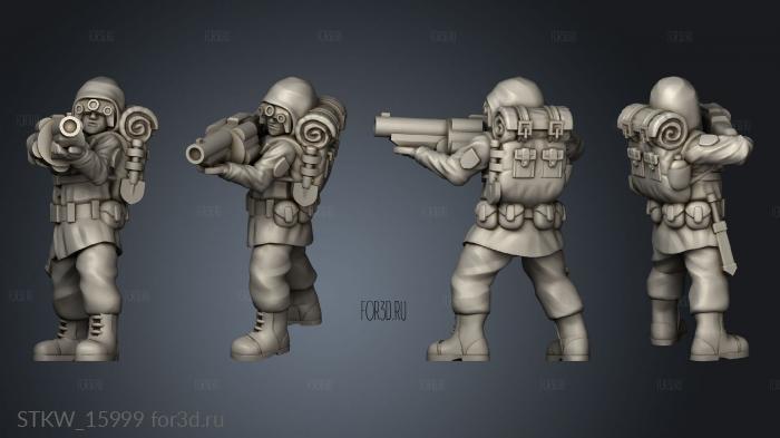 Soldier Grenade Launcher 3d stl модель для ЧПУ