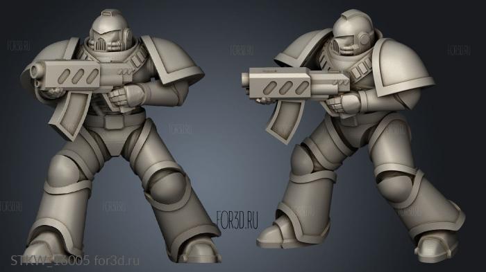 Space Knight stl model for CNC