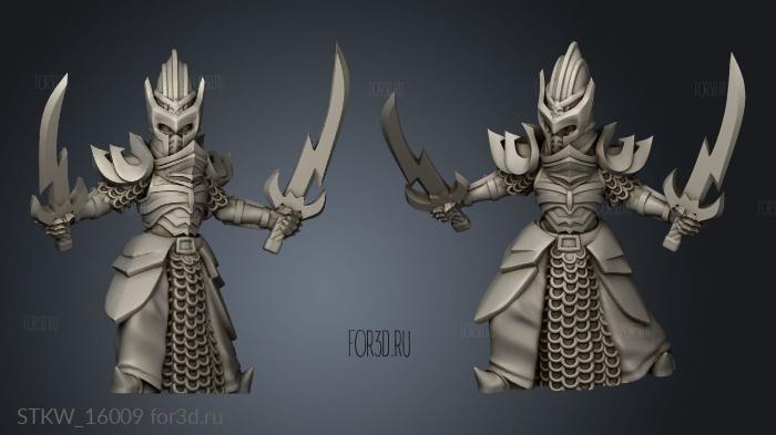 Swordmaster stl model for CNC