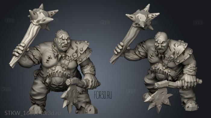 The Lost Ogre stl model for CNC