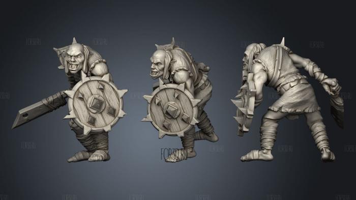 Orc Cleaver Shield A stl model for CNC