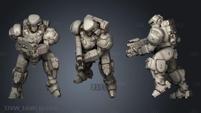 One Manned Tank Suit shoulder attachments 3d stl модель для ЧПУ