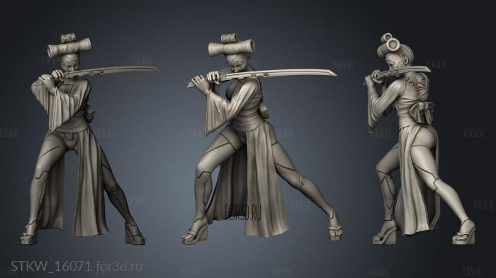 One Kunoichi Sister 3d stl модель для ЧПУ