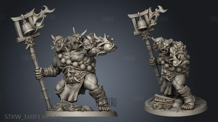 Goraku the Ogre Magi stl model for CNC