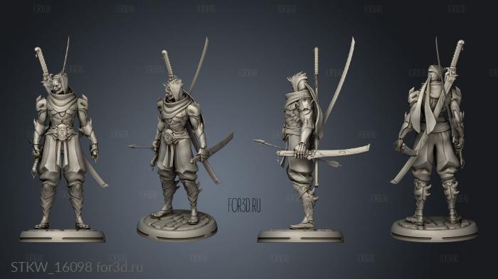 Oni Genji Ninja 3d stl модель для ЧПУ