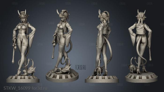 oni girl demon Leg 3d stl модель для ЧПУ