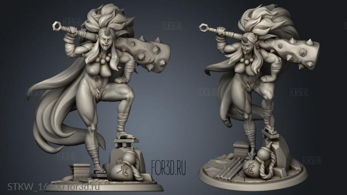 Oni Pinup 3d stl модель для ЧПУ