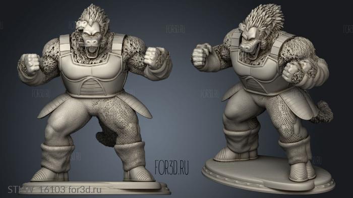 paquete Bardock Ozaru POR stl model for CNC