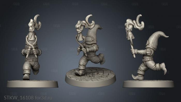 Gnome stl model for CNC