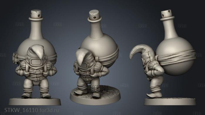 Gnome stl model for CNC