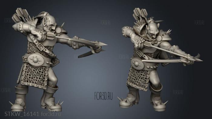 Orc Archer stl model for CNC