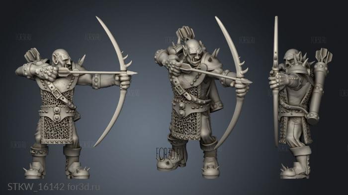 Orc Archer stl model for CNC