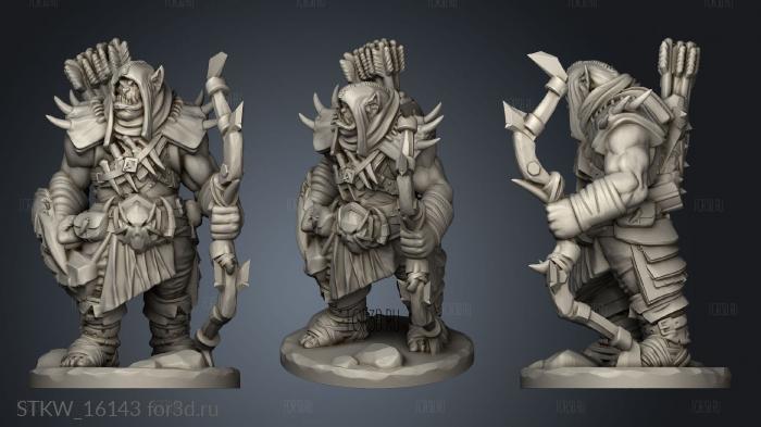 Orc Archer stl model for CNC