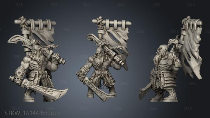 Orc 3d stl модель для ЧПУ