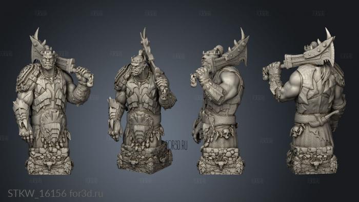 Orc Chess King 3d stl модель для ЧПУ