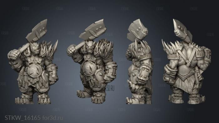 Orc Grunts stl model for CNC